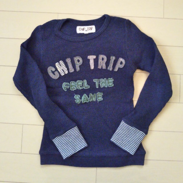 CHIP TRIP(チップトリップ)のChipTripチップトリップ　ワッフルカットソー キッズ/ベビー/マタニティのキッズ服女の子用(90cm~)(Tシャツ/カットソー)の商品写真