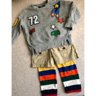 ベビーギャップ(babyGAP)の美品ギャップ  ボーダーレギンス パンツ ズボン 90センチ 24M (パンツ/スパッツ)