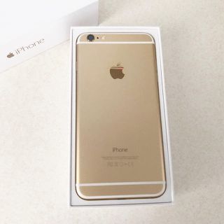 アイフォーン(iPhone)のIPhone6 Plus 128GB ゴールド docomo 箱付き ヒビ有り(スマートフォン本体)