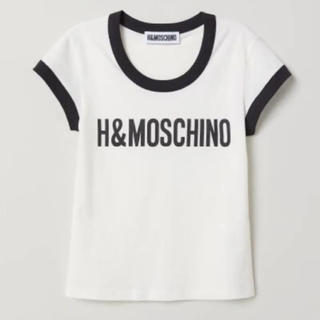 モスキーノ(MOSCHINO)のH&M モスキーノ ロゴプリントTシャツ(Tシャツ(半袖/袖なし))