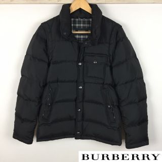 バーバリーブラックレーベル(BURBERRY BLACK LABEL)の美品 BURBERRY BLACK LABEL ダウンジャケット ブラック(ダウンジャケット)