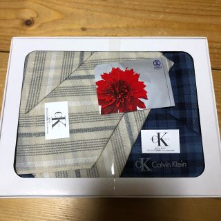 カルバンクライン(Calvin Klein)のカルバンクライン ハンカチ 2枚セット(ハンカチ/ポケットチーフ)