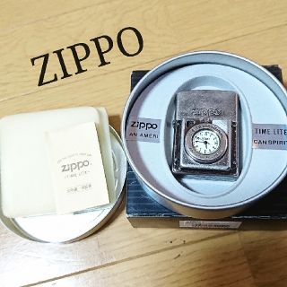 ジッポー(ZIPPO)のZIPPO タイムライト ライター TL-12 時計(タバコグッズ)