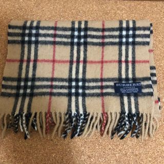 バーバリー(BURBERRY)の良品 英国製 Burberry ノバチェック マフラー ラムウール(マフラー/ショール)