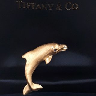 ティファニー(Tiffany & Co.)のへちま0511さん専用　職人作 TIFFANY ティファニー ダイヤ  イルカ(ブローチ/コサージュ)