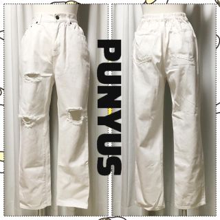 プニュズ(PUNYUS)のPUNYUS♡クラッシュデニムパンツ(デニム/ジーンズ)