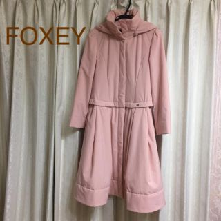 フォクシー(FOXEY)のみちさん専用 FOXEY コート ピンク色(ロングコート)