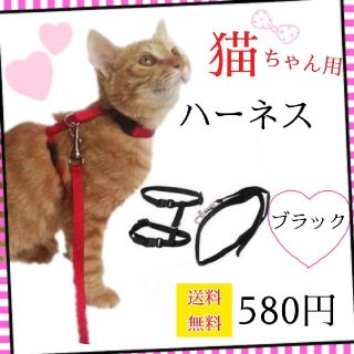 猫ちゃん♥リード ハーネス 全2色 580円(猫)