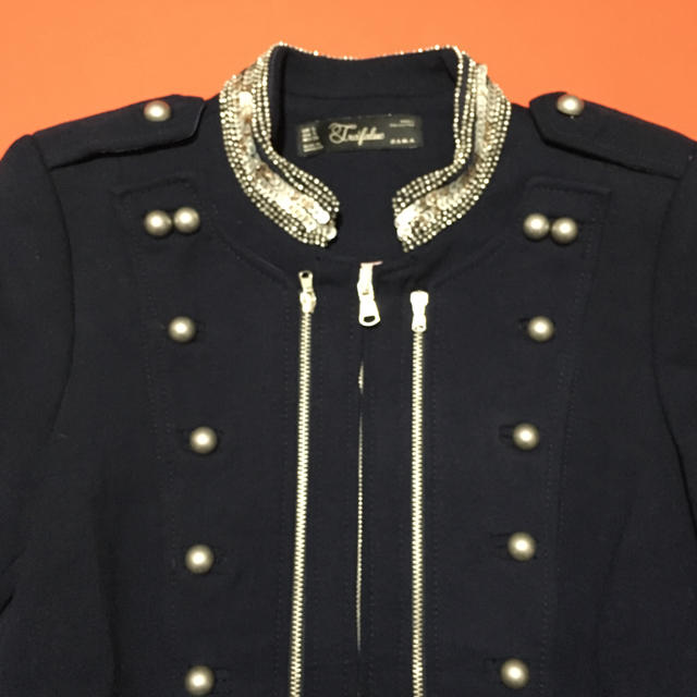 ZARA(ザラ)のZARA ナポレオンジャケット ザラ ビジュー スパンコール レディースのジャケット/アウター(その他)の商品写真