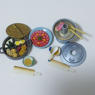 ぷちサンプル 和食三昧 しゃぶしゃぶ おでん(ミニチュア)