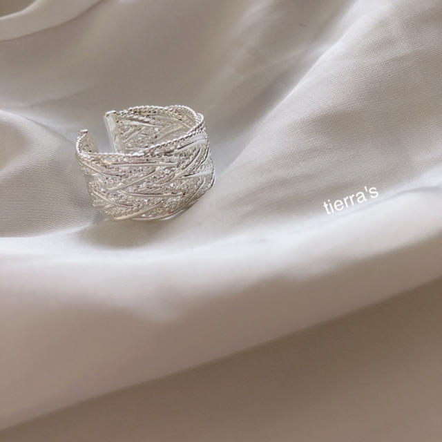 import❁︎ツイスト メッシュ デザイン リング❁︎silver925 レディースのアクセサリー(リング(指輪))の商品写真