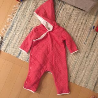 プチバトー(PETIT BATEAU)のプチバトー カバーオール 小人帽 12m(カバーオール)