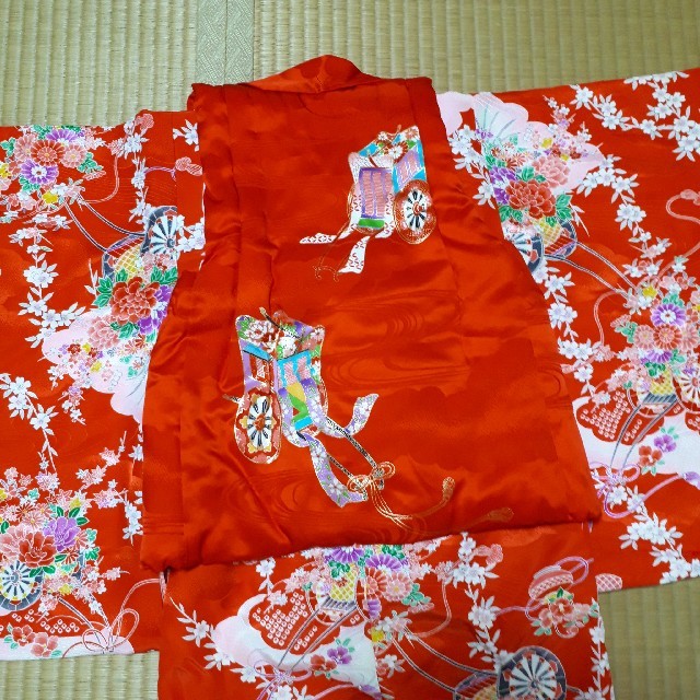 最終値下げ●七五三　3歳　着物セット キッズ/ベビー/マタニティのキッズ服女の子用(90cm~)(和服/着物)の商品写真