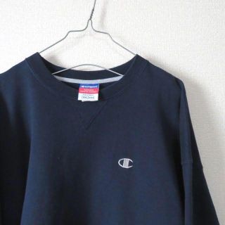 Champion - champion 刺繍ロゴ スウェット ネイビー 古着 vintageの ...