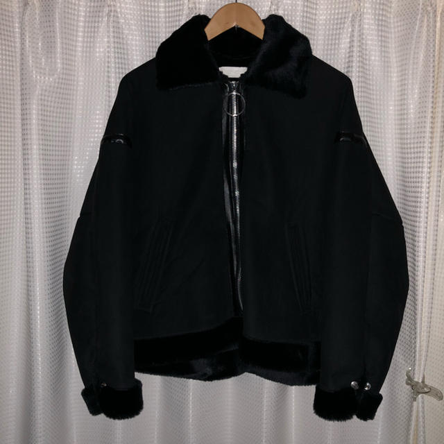 【極美品】17aw neonsign B-6 FLIGHTJACKET ムートン