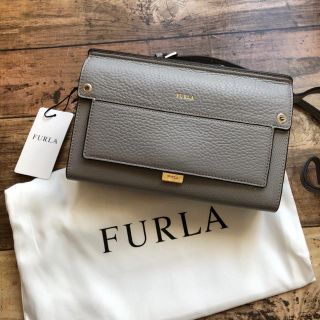 フルラ(Furla)の新品 新作 フルラ  LIKE ライク ショルダーウォレット グレー 新色(ショルダーバッグ)