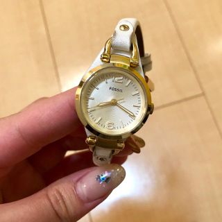 フォッシル(FOSSIL)のFOSSIL レディース 腕時計 白(腕時計)