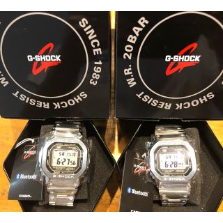 ジーショック(G-SHOCK)の2本セット CASIO カシオ G-SHOCK GMW-B5000D-1 銀(腕時計(デジタル))