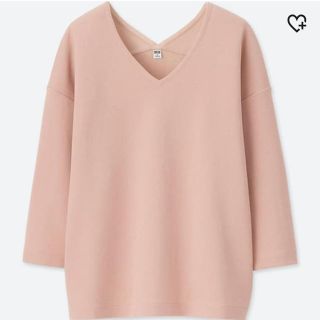 ユニクロ(UNIQLO)のUNIQLO ミラノリブプルオーバー(カットソー(長袖/七分))