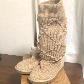 アグ(UGG)のUGG☆アグ ニット ロングブーツ US５ (ブーツ)