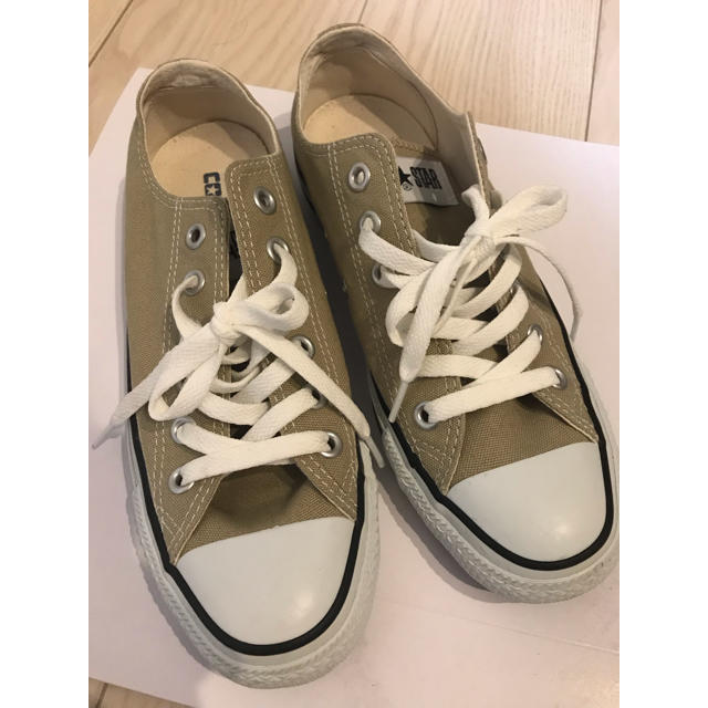 スニーカーチャコさん コンバース ベージュ 24cm  CONVERSE