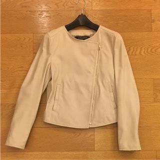 ユナイテッドアローズ(UNITED ARROWS)の【ほぼ新品】ユナイテッドアローズ レザージャケット(ノーカラージャケット)