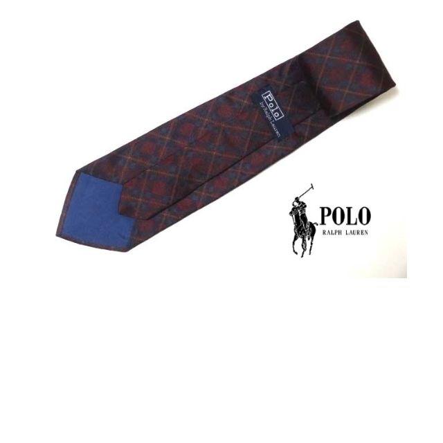 POLO RALPH LAUREN(ポロラルフローレン)の大人気★ポロラルフローレン★ＰＯＬＯ★チェック柄高級シルクネクタイ★ メンズのファッション小物(ネクタイ)の商品写真