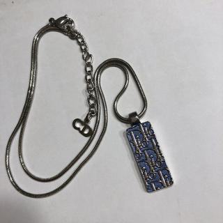 ディオール(Christian Dior) ネックレス（ブルー・ネイビー/青色系）の 