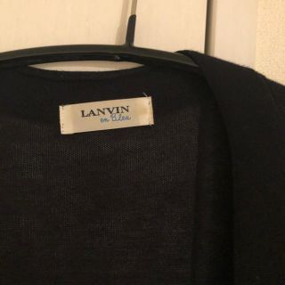 ランバンオンブルー(LANVIN en Bleu)のlanvin カーディガン ブラック  （専用(カーディガン)