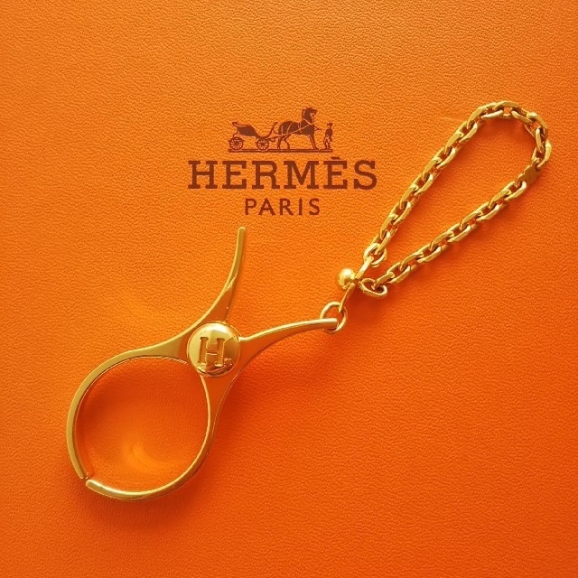 エルメス HERMES グローブホルダー ゴールド チャーム クリップ 美品 1