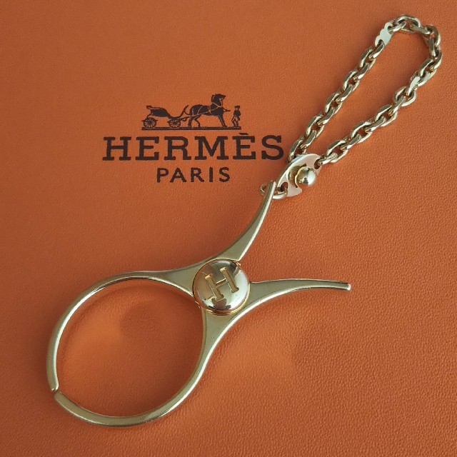 エルメス HERMES グローブホルダー ゴールド チャーム クリップ 美品 2