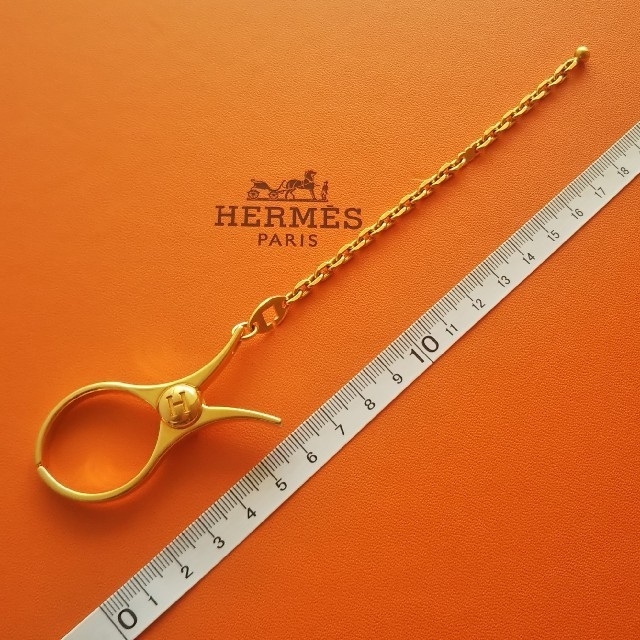 エルメス HERMES グローブホルダー ゴールド チャーム クリップ 美品 3