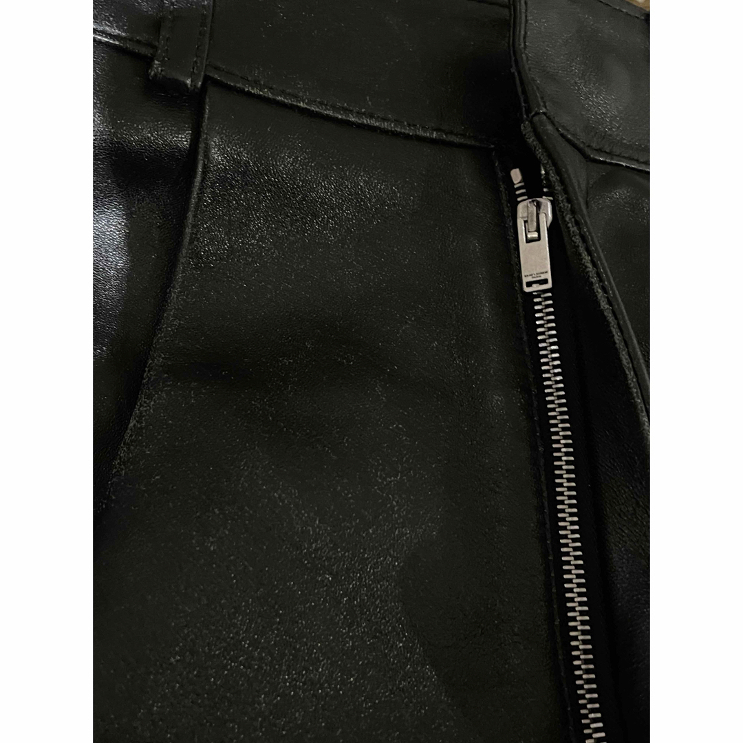 SAINT LAURENT - saint laurent paris レザーショートパンツ SAINT LAURENT - saint laurent paris レザーショートパンツ