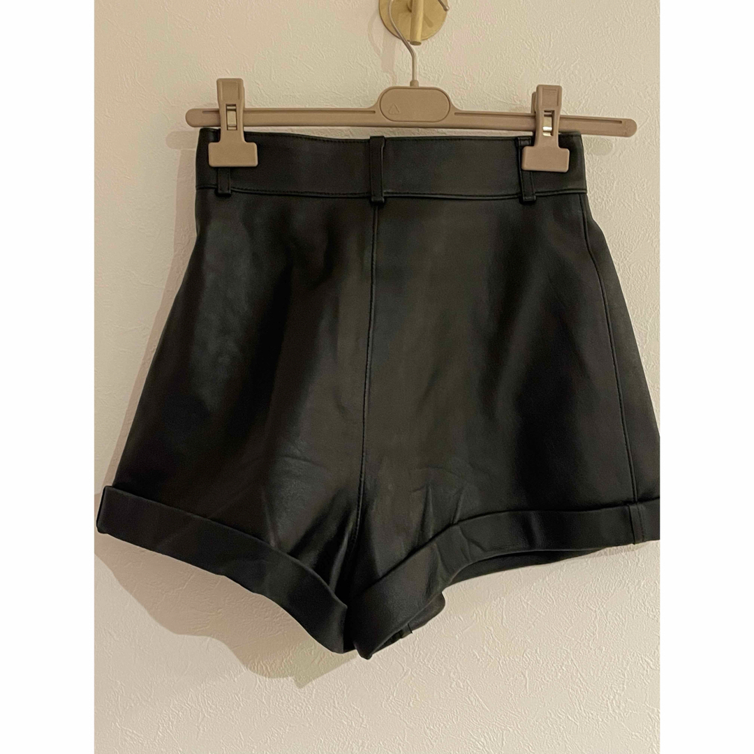 SAINT LAURENT - saint laurent paris レザーショートパンツ SAINT LAURENT - saint laurent paris レザーショートパンツ