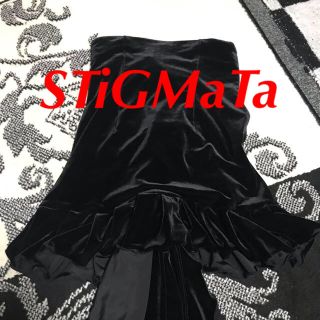 スティグマータ(STIGMATA)のゴシック STiGMaTa ベロアタイトミニスカート テール付き パンクロリィタ(ミニスカート)