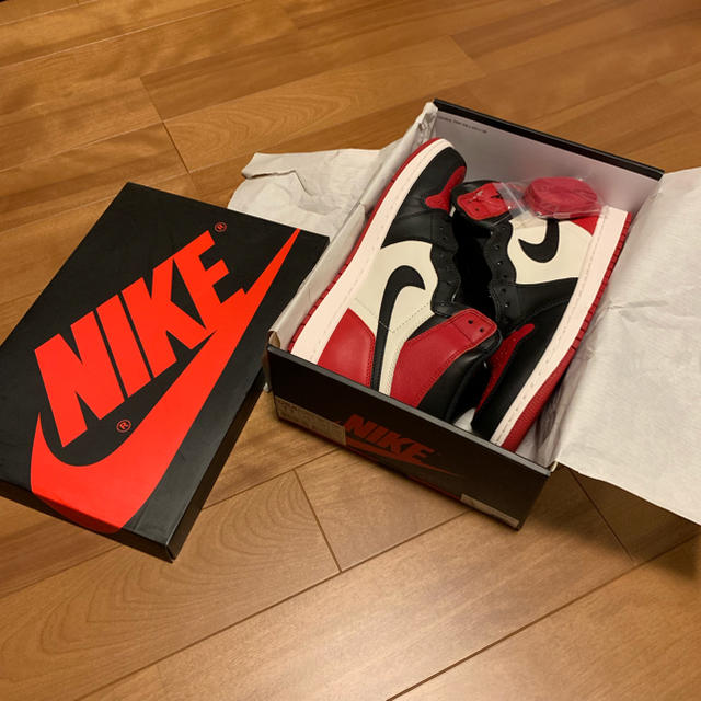 スニーカーNike Jordan 1 Retro High "Bred Toe" 29cm