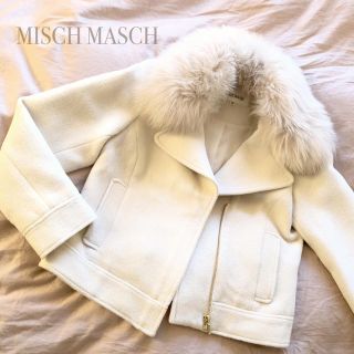 ミッシュマッシュ(MISCH MASCH)のMISCH MASCH ライダース風ファー付ショート丈コート 美品(その他)