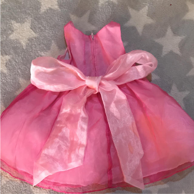 ベビードレス ピンク キッズ/ベビー/マタニティのベビー服(~85cm)(セレモニードレス/スーツ)の商品写真