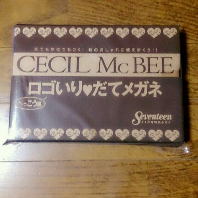 CECIL McBEE(セシルマクビー)のCECIL McBEE＊だてメガネ レディースのファッション小物(サングラス/メガネ)の商品写真