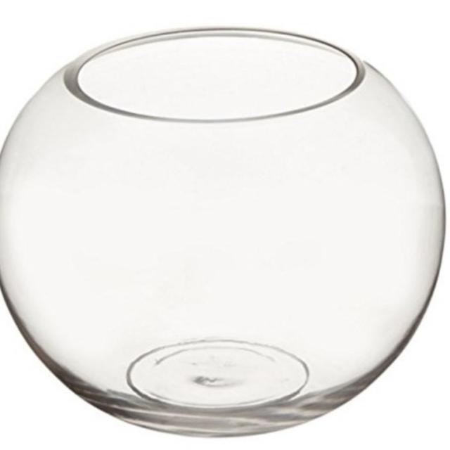 ガラス 容器 テーブル ボウル 金魚鉢 インテリア/住まい/日用品のインテリア小物(バスケット/かご)の商品写真
