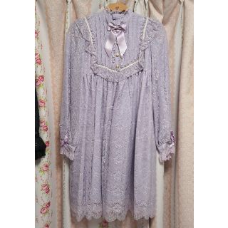 アンジェリックプリティー(Angelic Pretty)のアンティークドールワンピース ラベンダー(ひざ丈ワンピース)