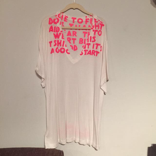 マルタンマルジェラ(Maison Martin Margiela)のAIDS-Tシャツ ビックシルエット(Tシャツ(半袖/袖なし))