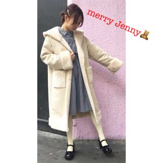 メリージェニー(merry jenny)の【merry jenny】フェイクムートンロングコート♡17AW♡2回着用(ロングコート)