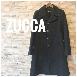 ズッカ(ZUCCa)の美品 ZUKKA コート ブラック(ロングコート)