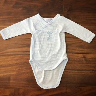 プチバトー(PETIT BATEAU)のプチバトー ロンパース 肌着 1m/54㎝(肌着/下着)