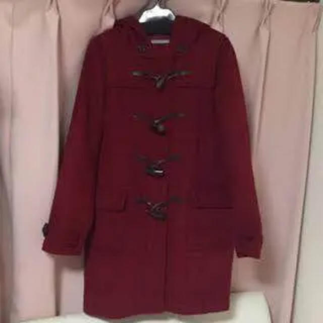 deicy(デイシー)のdeicy 紗栄子着用 ダッフルコート 赤 オーバーサイズ 美品 レディースのジャケット/アウター(ダッフルコート)の商品写真