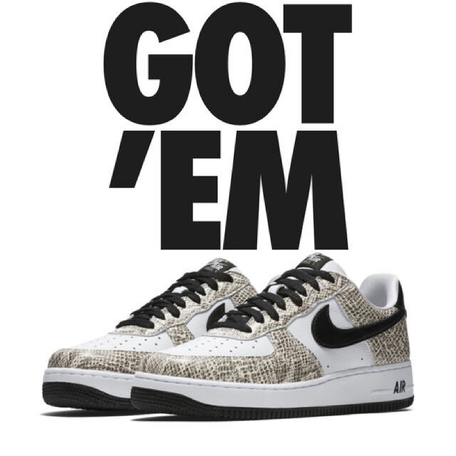 24cm☆NIKE AIR FORCE 1 ココアスネーク 白蛇 印象のデザイン toyotec.com