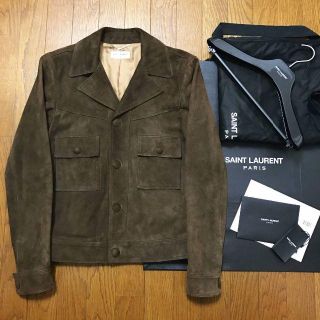 SAINT LAURENT 15SS スエード レザージャケット 46 美品