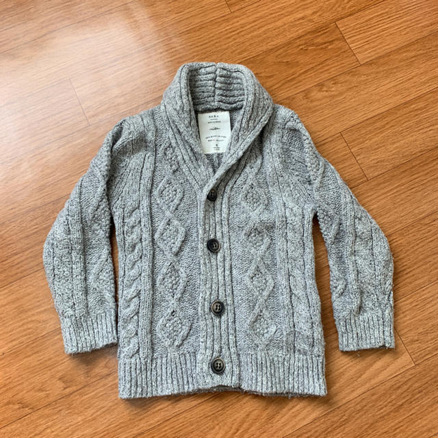 ZARA KIDS(ザラキッズ)のZARAキッズ ニットカーディガン＊110cm キッズ/ベビー/マタニティのキッズ服男の子用(90cm~)(ニット)の商品写真