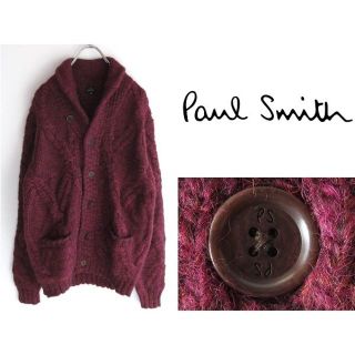 ポールスミス(Paul Smith)の新品 定価43200円 ポールスミス アルパカ混 ショールカラーカーディガン M(カーディガン)